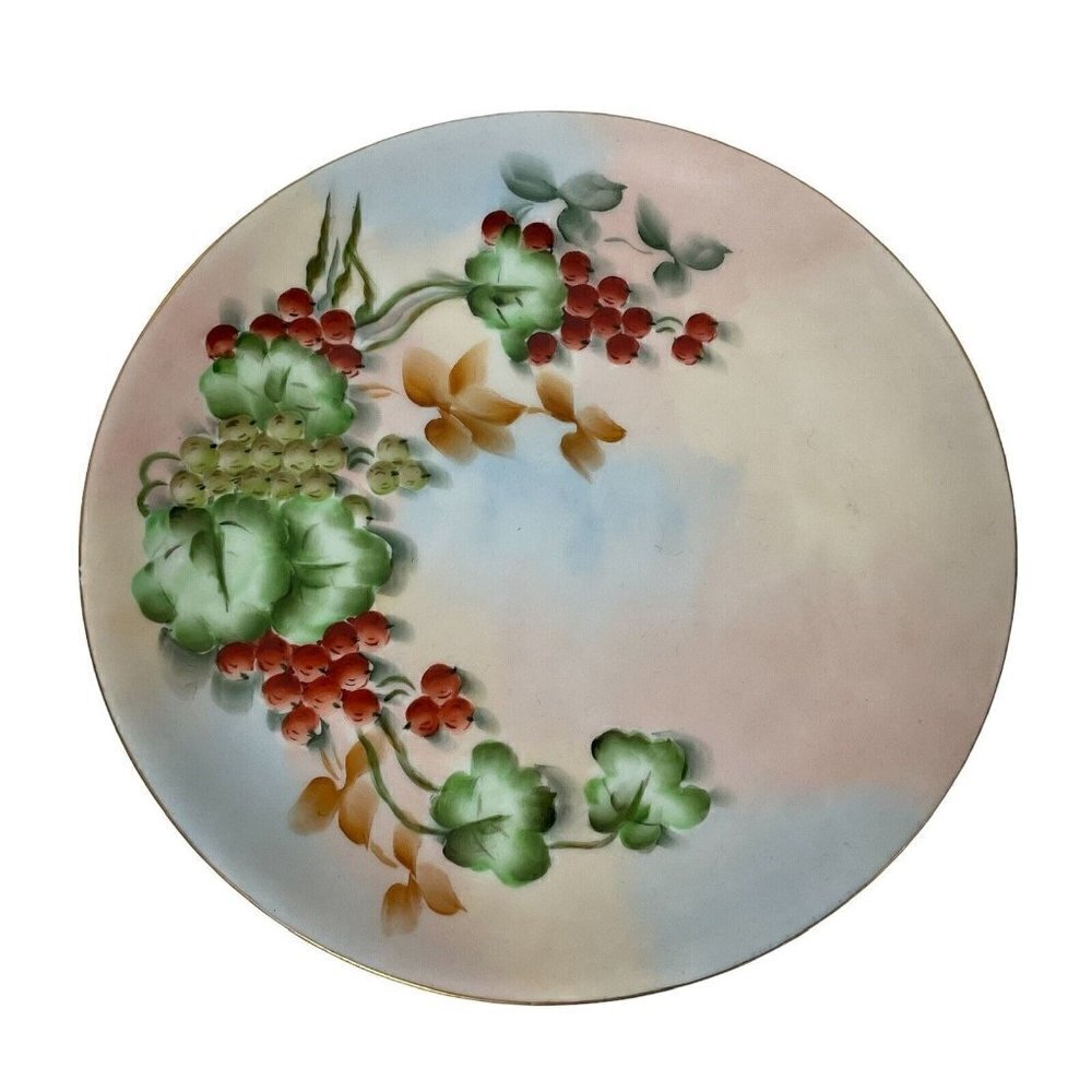 Antique Hutschenreuther JHR Selb Bavaria Plate Signed A. Mead 51/2 Stamp 8.5 ”